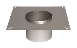 Квадратный фланец для дымохода FR2 (Exodraft)